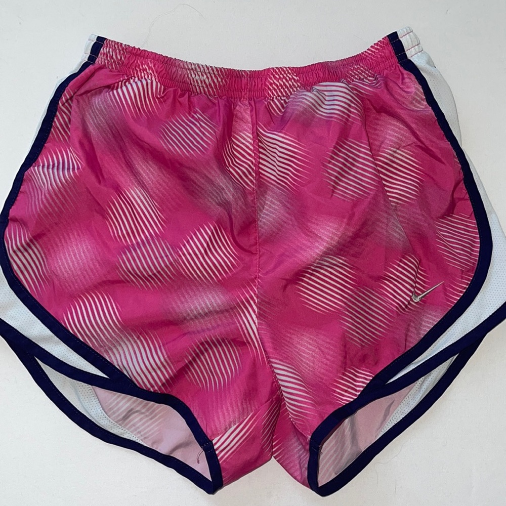 Pink Patterned Nike Shorts w Built In Liner. Sz S